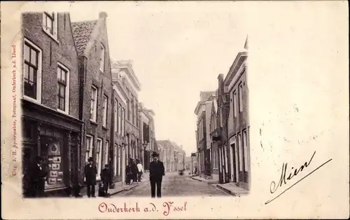 Ak Ouderkerk aan den IJssel Südholland, Straßenpartie