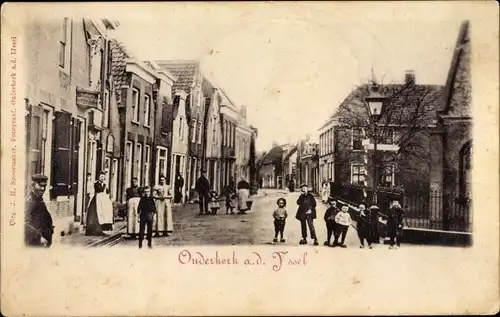 Ak Ouderkerk aan den IJssel Südholland, Dorpstraat, Anwohner