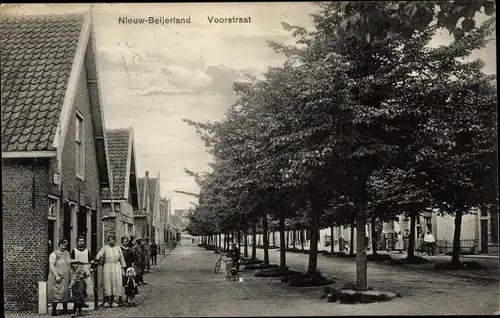 Ak Nieuw Beijerland Südholland, Voorstraat, Anwohner