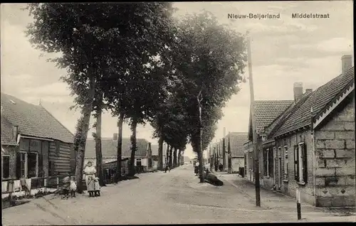 Ak Nieuw Beijerland Südholland, Middelstraat