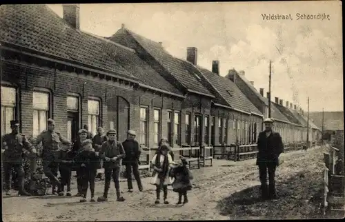 Ak Schoondijke Sluis Zeeland Niederlande, Veldstraat