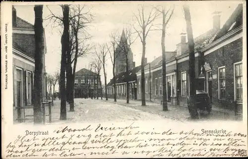 Ak Serooskerke Walcheren Zeeland Niederlande, Dorpsstraat