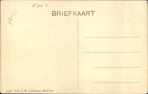 Ak Poortvliet Zeeland, Markt