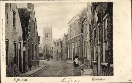 Ak Oosterland Zeeland, Kerkstraat