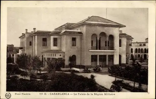 Ak Casablanca Marokko, Le Palais de la Region Militaire