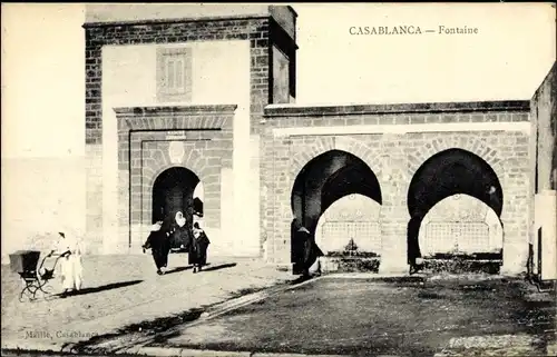 Ak Casablanca Marokko, Fontaine