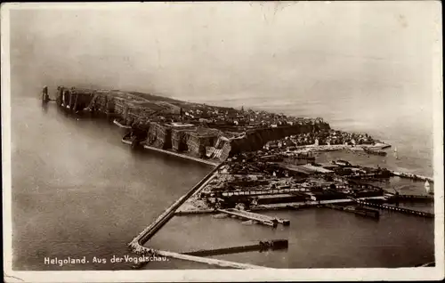 Ak Nordseeinsel Helgoland, Aus der Vogelschau