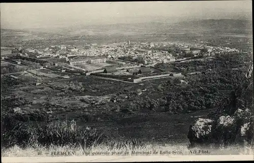 Ak Tlemcen Algerien, Vue generale prise du Marabout de Lalla Selti