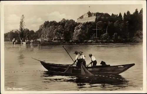 Ak Insel Mainau im Bodensee, Die Mainau, Fischer