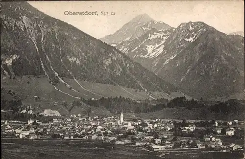 Ak Oberstdorf im Oberallgäu, Panorama