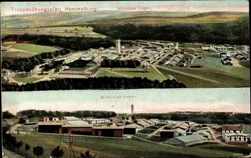 Ak Hammelburg in Unterfranken Bayern, Truppenübungsplatz, Südliches und Nördliches Lager