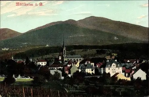 Ak Müllheim in Baden Markgräflerland, Panorama