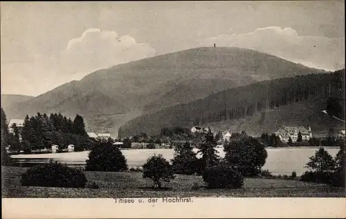 Ak Titisee Neustadt im Breisgau Hochschwarzwald, Panorama mit Hochfirst