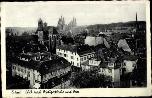 Ak Erfurt in Thüringen, Predigerkirche, Dom