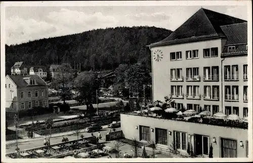 Ak Oberschlema Bad Schlema im Erzgebirge, Kurhotel mit Blick auf Grüner Winkel