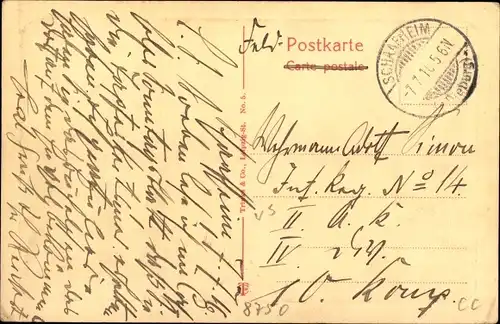 Ak Aschaffenburg in Unterfranken, Pompejanum