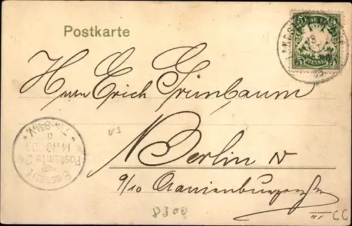 Ak Landshut in Niederbayern, Rathaus