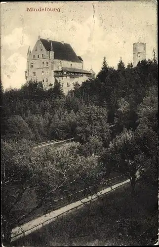 Ak Mindelheim im Unterallgäu, Schloss Mindelburg