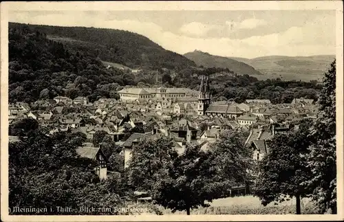 Ak Meiningen Thüringen, Blick zum Landsberg, Stadtansicht