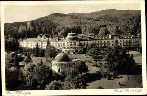 Ak Bad Wildungen in Nordhessen, fürstliches Badehotel