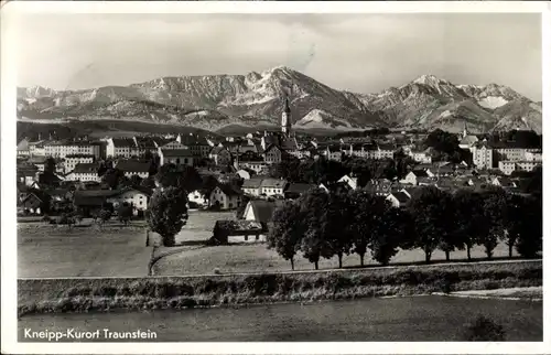 Ak Traunstein in Oberbayern, Ortsansicht