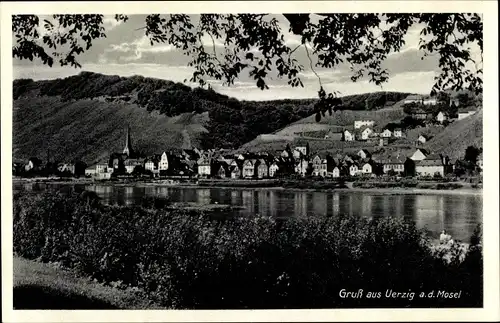 Ak Uerzig Ürzig an der Mosel, Ortsansicht