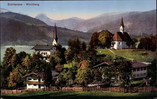 Ak Schliersee in Oberbayern, Weinberg