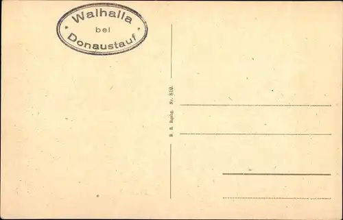 Ak Donaustauf Oberpfalz, Gesamtansicht des Ortes mit Walhalla