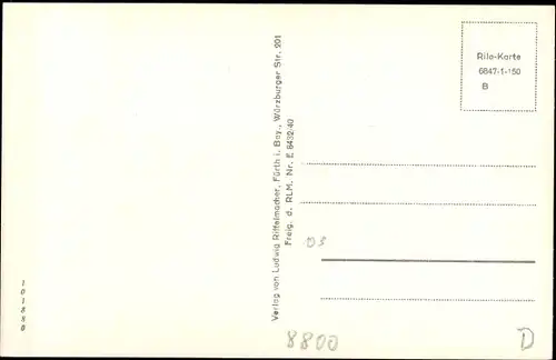 Ak Ansbach in Mittelfranken Bayern, Teilansicht