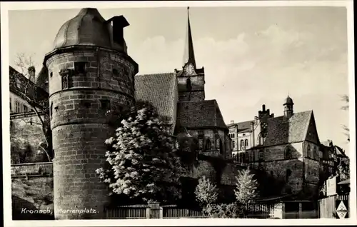 Ak Kronach im Frankenwald Bayern, Marienplatz