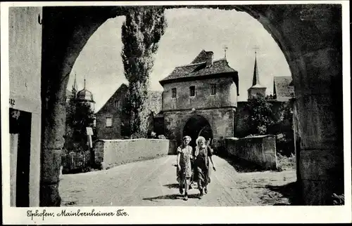 Ak Iphofen in Unterfranken, Mainbernheimer Tor