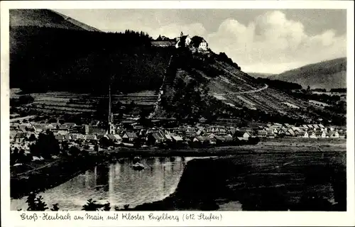 Ak Großheubach am Main Unterfranken, Ortsansicht mit Kloster Engelberg