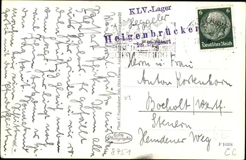 Ak Heigenbrücken im Spessart Unterfranken, Ortsansicht