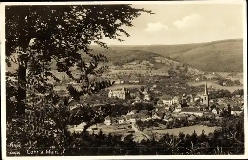 Ak Lohr am Main Unterfranken, Ortsansicht