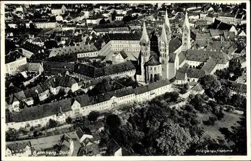 Ak Bamberg in Oberfranken, Dom, Fliegeraufnahme