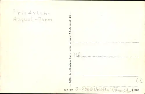 Ak Dresden Bühlau, Friedrich August Turm, Gönnsdorf, Blick auf den Ort