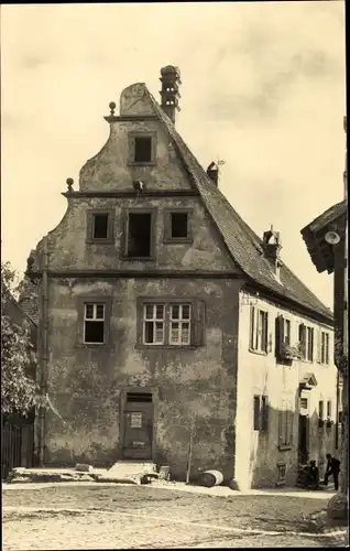 Foto Ak Frickenhausen am Main Unterfranken, Gebäude, Giebel