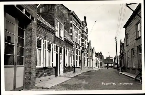 Ak Poortvliet Zeeland, Langestraat