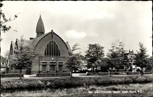 Ak Assen Drenthe Niederlande, Geref. Kerk Vaart N. Z.