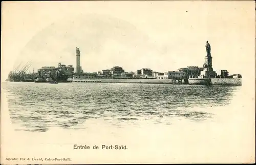 Ak Port Said Ägypten, Entree