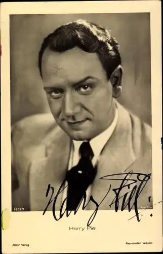 Ak Schauspieler Harry Piel, Portrait, Autogramm