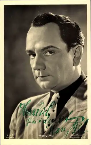 Ak Schauspieler Harry Piel, Portrait, Autogramm