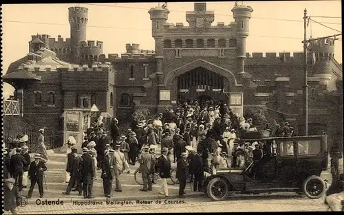Ak Ostende Westflandern, Hippodrome Wellington, Retour de courses