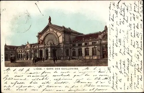 Ak Liège Lüttich Wallonien, Gare des Guillemins