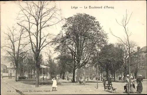 Ak Liège Lüttich Wallonien, Le Boulevard l'Avroy