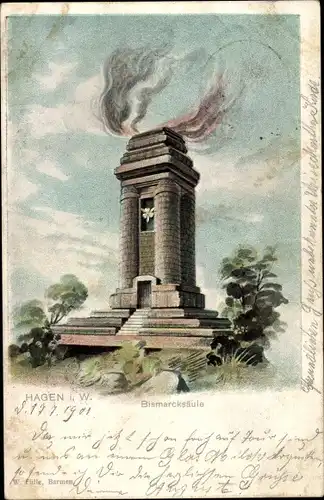 Litho Hagen in Westfalen, Bismarcksäule