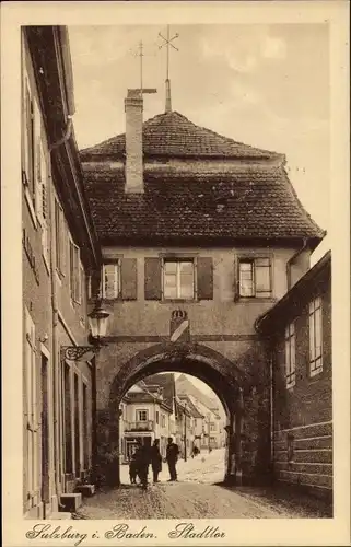 Ak Sulzburg im Markgräflerland Baden Schwarzwald, Stadttor