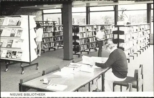 Ak Ham Flandern Limburg, Nieuwe Bibliotheek