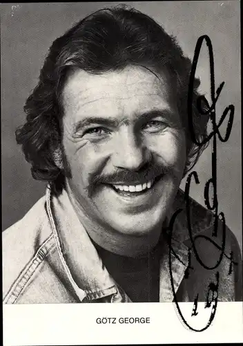 Ak Schauspieler Götz George, Portrait, Autogramm