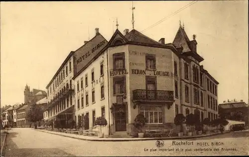 Ak Rochefort Wallonien Namur, Hotel Biron